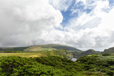 Scenic view of landscape against sky