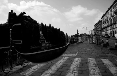 Panoramic view of city against sky