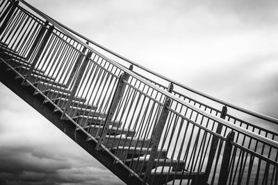 Low angle view of bridge against sky