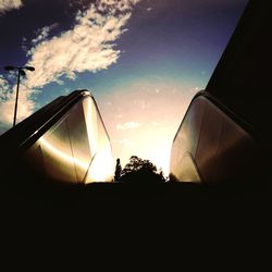 Low angle view of built structure against the sky