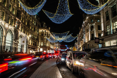 High angle view of people on street in city