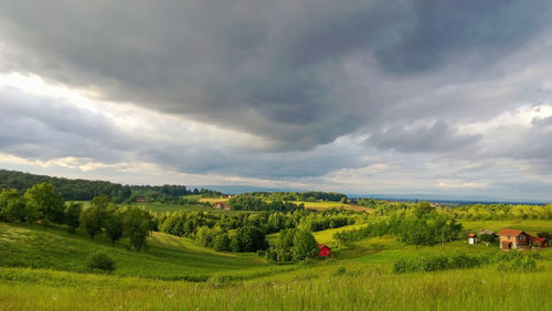 Scenic view of landscape against sky