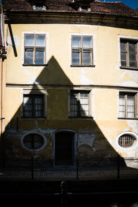 Low angle view of residential building