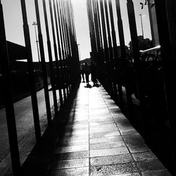 Woman walking in city