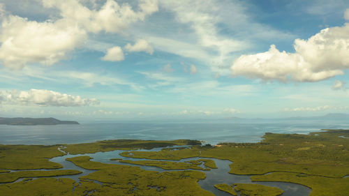 Scenic view of sea against sky