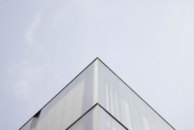 Low angle view of building against clear sky