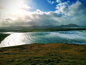 Scenic view of sea against sky