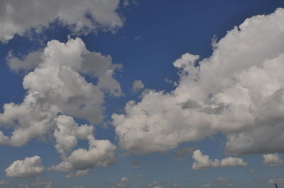 Low angle view of clouds in sky