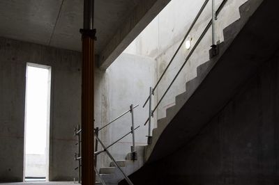 Low angle view of staircase in building