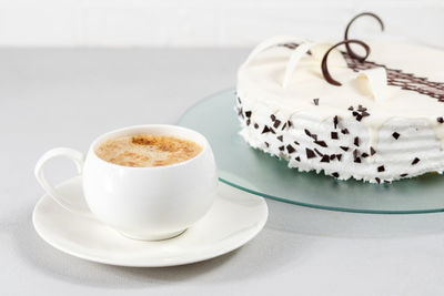 Close-up of coffee on table