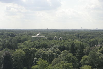 Scenic view of landscape against cloudy sky