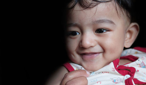 Portrait of cute baby girl