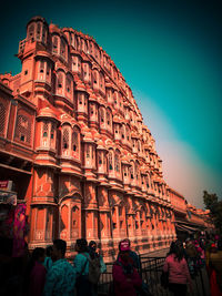 Low angle view of building against sky