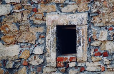 Weathered wall of old building