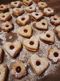 Full frame shot of cookies