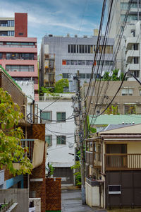 Residential buildings against sky