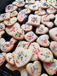 Full frame shot of cookies