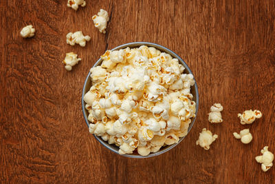 Directly above shot of food on table