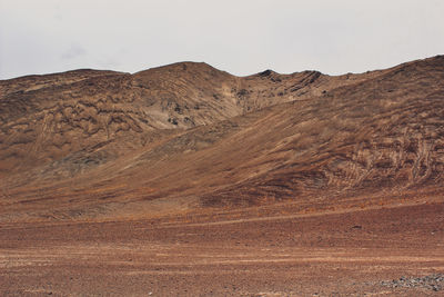 Scenic view of desert against sky