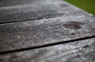 Close-up of wooden plank