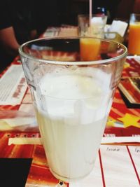 Close-up of drink on table