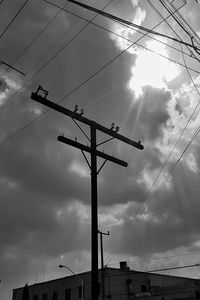 Low angle view of cloudy sky