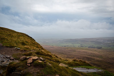 Scenic view of landscape against sky