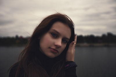 Portrait of young woman