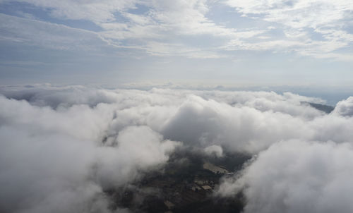 Aerial view of cloudscape against sky
