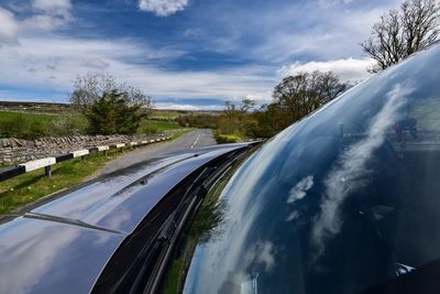 Panoramic view of road against sky