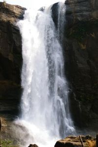 Scenic view of waterfall