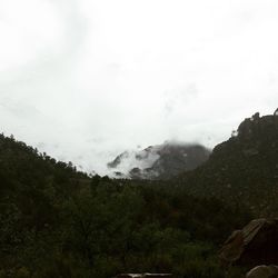 Low angle view of mountain against sky