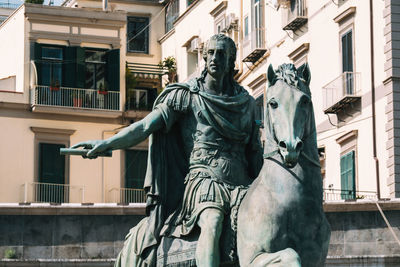 Low angle view of statue