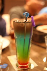 Close-up of drink on table in restaurant