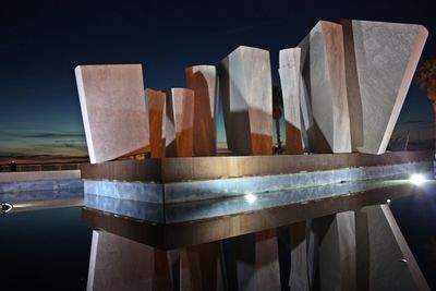 High angle view of chairs on table