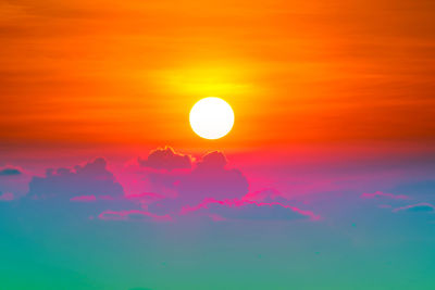 Scenic view of sky during sunset