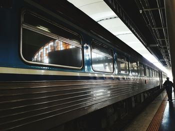 Train at railroad station