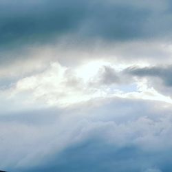 Low angle view of clouds in sky