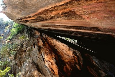 Rock formations on mountain