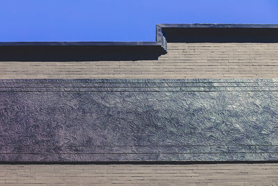 View of building against clear blue sky