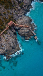 Aerial view at windmill perhentian island malaysia