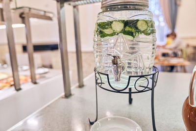 Close-up of drink on table