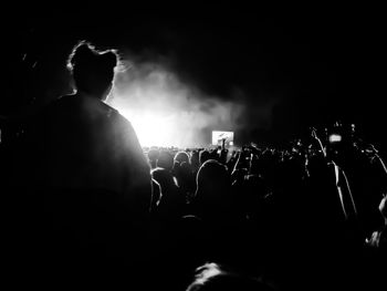 Crowd at music concert