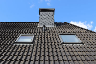 Low angle view of building against sky