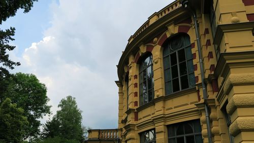 Low angle view of building against sky