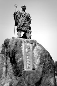 Low angle view of statue