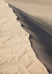 High angle view of sand dune