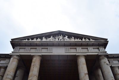 Low angle view of historical building against sky