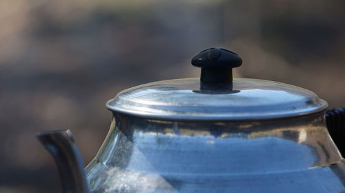 Close-up of tea maker