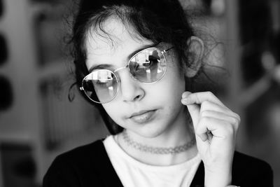 Close-up portrait of a girl